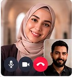 Aperçu illustré d’un appel vidéo